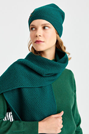 Kadın İşlemeli Yün Bere K.Ö.başı