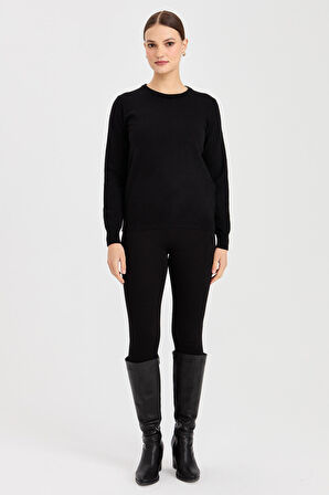 Kadın Klasik Kadın Bluz Siyah