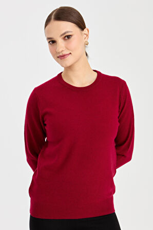 Kadın Klasik Kadın Bluz Vişne