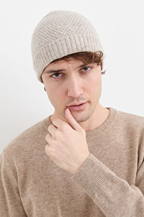 Erkek Yün Bere V.Bej