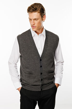 Erkek Cepli Yelek K.Füme