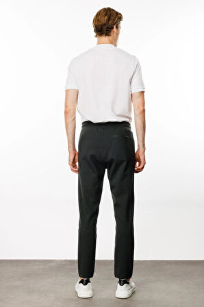 Erkek Cebi Kapitone Eşofman Altı Haki