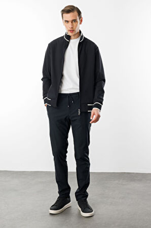 Erkek Hakim Yaka Mont Siyah