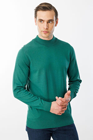 Erkek Basic Yarım Balıkçı İnce Triko Kazak Ö.Başı