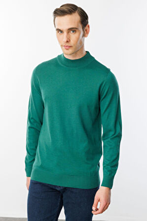 Erkek Basic Yarım Balıkçı İnce Triko Kazak Ö.Başı