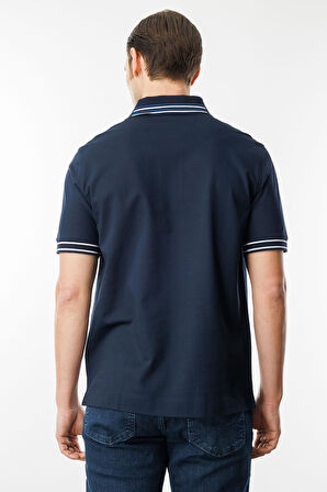 Erkek Polo Yaka T-shirt Lacivert