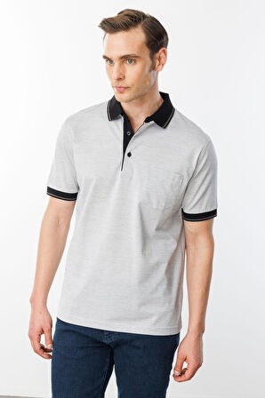 Erkek Merserize T-shirt Siyah