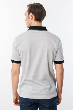 Erkek Merserize T-shirt Siyah