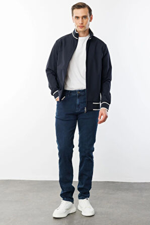 Erkek Hakim Yaka Mont Lacivert