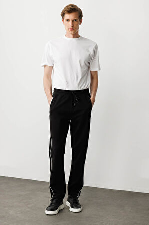 Erkek Yanı Çizgili Eşofman Altı K.Lacivert