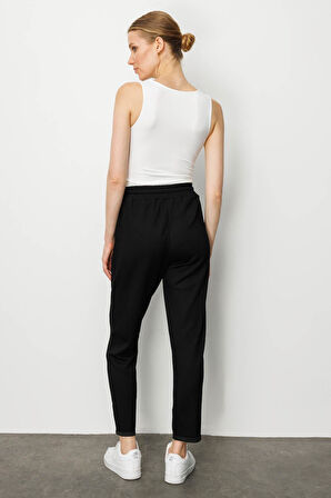 Kadın Yan Cepli Eşofman Altı Siyah