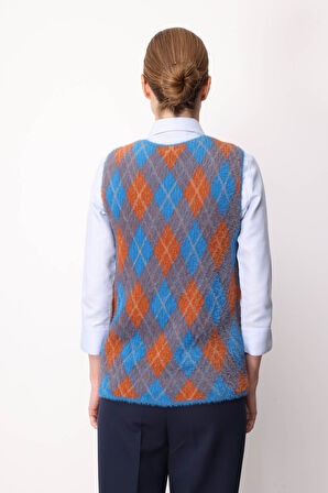 Kadın Baklava Desenli Süveter 21