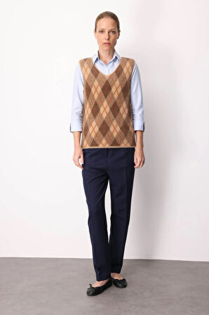 Kadın Baklava Desenli Süveter 37