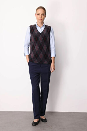 Kadın Baklava Desenli Süveter 17