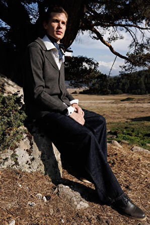 Erkek Cepli Blazer Ceket K.Füme