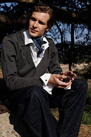 Erkek Cepli Blazer Ceket K.Füme