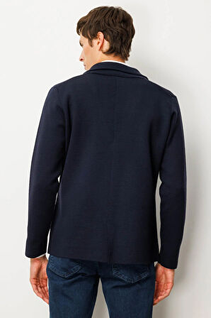 Erkek Cepli Blazer Ceket Lacivert