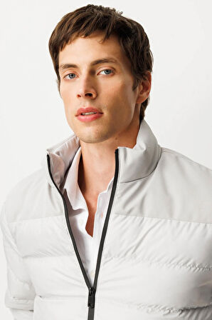 Erkek Kapitone Şişme Mont Taş