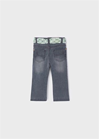 Mayoral Kız Bebek Fular Kemerli Denim Pantolon