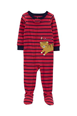 Carters Erkek Çocuk Kedi Desenli Uzun Kollu Tulum