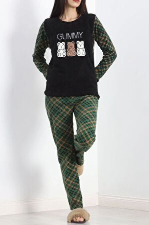 Polar Pijama Takımı Siyah