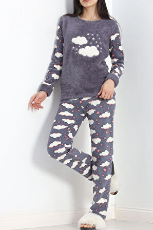 Polar Pijama Takımı Füme1