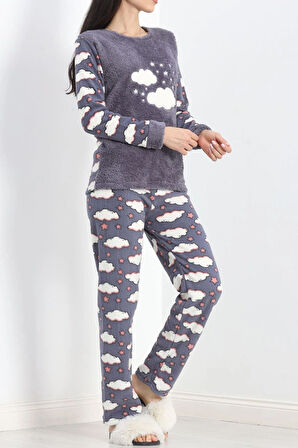 Polar Pijama Takımı Füme1