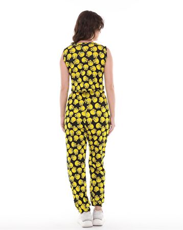 TWEETY ÇİZGİ FİLM KARAKTERLİ CROP PANTOLON İKİLİ TAKIM