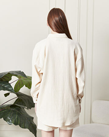 SOFT %100 KOTON KUMAŞ ŞORT GÖMLEK TAKIM