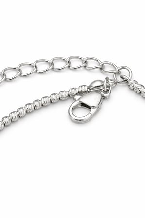 luxury steel silver renk dorıka nazar boncuklu çelik Halhal