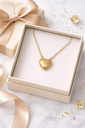 luxury steel gold renk kalpli çelik kolye