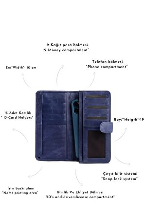 BELT NAVY BLUE TELEFON CÜZDANI