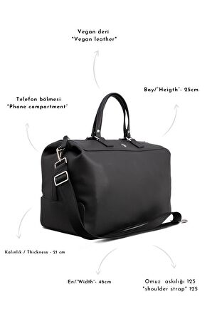 FELICITY TRAVEL BAG FLOTTER BLACK