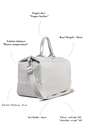 FELICITY TRAVEL BAG WHİTE