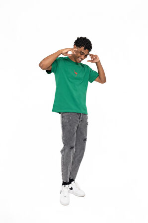 FLAMINGO T-SHIRT GREEN