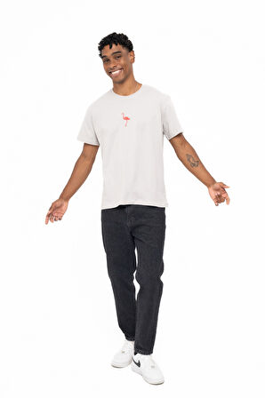 FLAMINGO T-SHIRT GREY