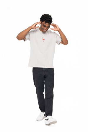 FLAMINGO T-SHIRT GREY