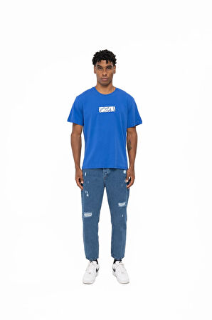 PLEASURE T-SHIRT BLUE