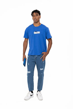 PLEASURE T-SHIRT BLUE