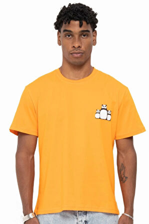 PANDA T-SHIRT ORANGE