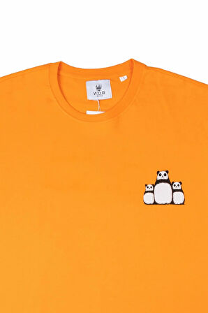 PANDA T-SHIRT ORANGE