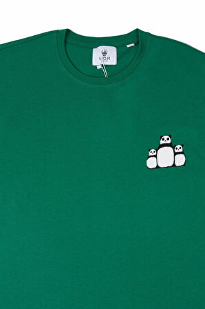 PANDA T-SHIRT GREEN