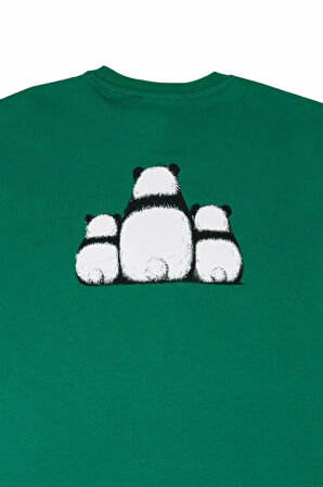 PANDA T-SHIRT GREEN