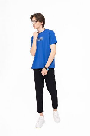 MORE PLEASURE t-shirt BLUE