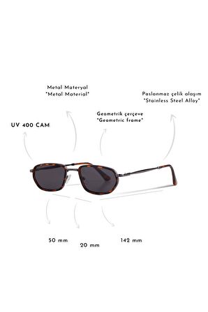 ROYAL EYEWEAR RE070 SİYAH-LEOPAR GÜNEŞ GÖZLÜĞÜ