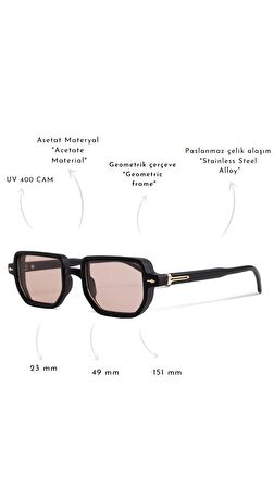 ROYAL EYEWEAR RE2215 SİYAH KAHVERENGİ GÜNEŞ GÖZLÜĞÜ