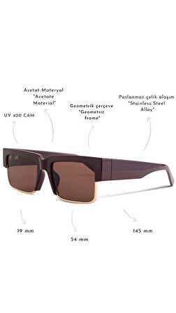 ROYAL EYEWEAR RE9171 KAHVERENGİ GÜNEŞ GÖZLÜĞÜ