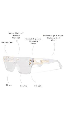 ROYAL EYEWEAR RE2852 TRANSPARAN GÜNEŞ GÖZLÜĞÜ