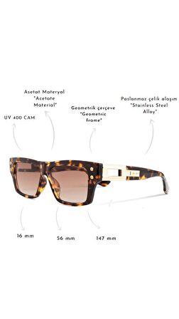 ROYAL EYEWEAR RE2852 LEOPAR GÜNEŞ GÖZLÜĞÜ