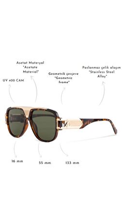 ROYAL EYEWEAR RE3271 LEOPAR GÜNEŞ GÖZLÜĞÜ